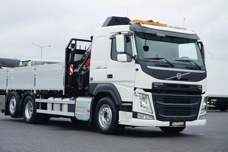 Volvo FM / 500 / 6 X 2 / SKRZYNIOWY + HDS / HIAB 232 E-6 / WYSIĘG 17 M / OŚ SKRĘTNA zdjęcie 27