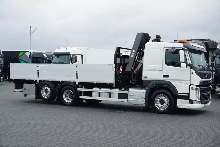 Volvo FM / 500 / 6 X 2 / SKRZYNIOWY + HDS / HIAB 232 E-6 / WYSIĘG 17 M / OŚ SKRĘTNA zdjęcie 5