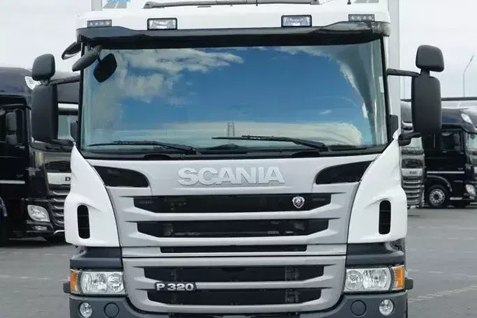 Scania P 320 / EURO 6 / KONTENER + WINDA / 22 PALETY / OŚ SKRĘTNA zdjęcie 14