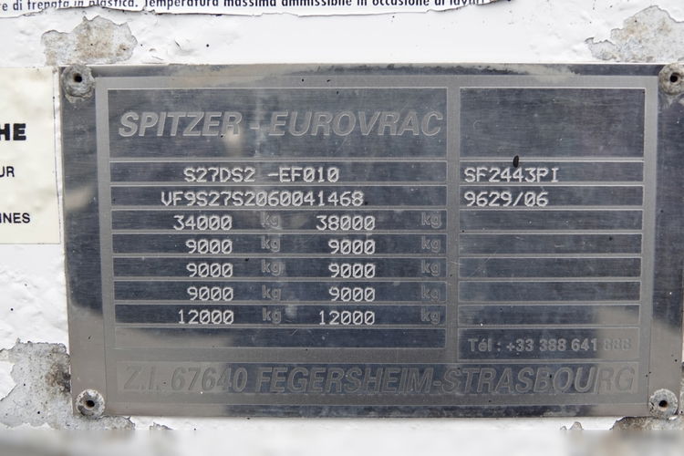 Spitzer CEMENTONACZEPA / 43 000 L / SILOS / 3 KOMORY / OSIE SAF / ALUFELGI zdjęcie 19