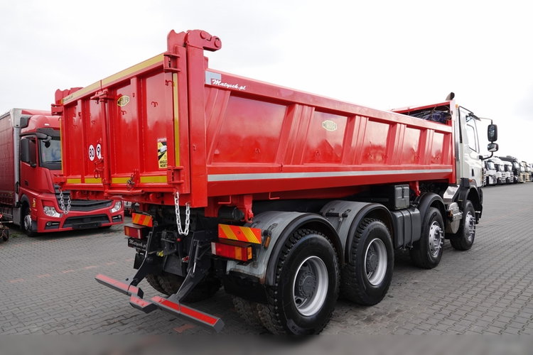 MAN DAF CF 85.410 / 8X4 / WYWROTKA 2 STR / MEILLER / BORDMATIC / HYDROBURTA / UAL SPROWADZONY zdjęcie 14