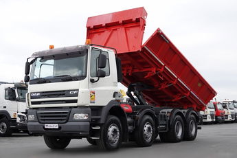 MAN DAF CF 85.410 / 8X4 / WYWROTKA 2 STR / MEILLER / BORDMATIC / HYDROBURTA / UAL SPROWADZONY