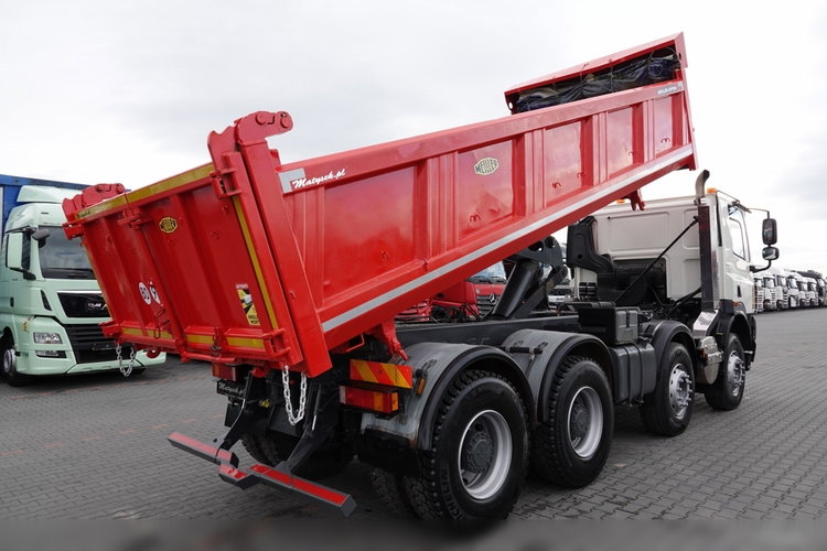 MAN DAF CF 85.410 / 8X4 / WYWROTKA 2 STR / MEILLER / BORDMATIC / HYDROBURTA / UAL SPROWADZONY zdjęcie 4