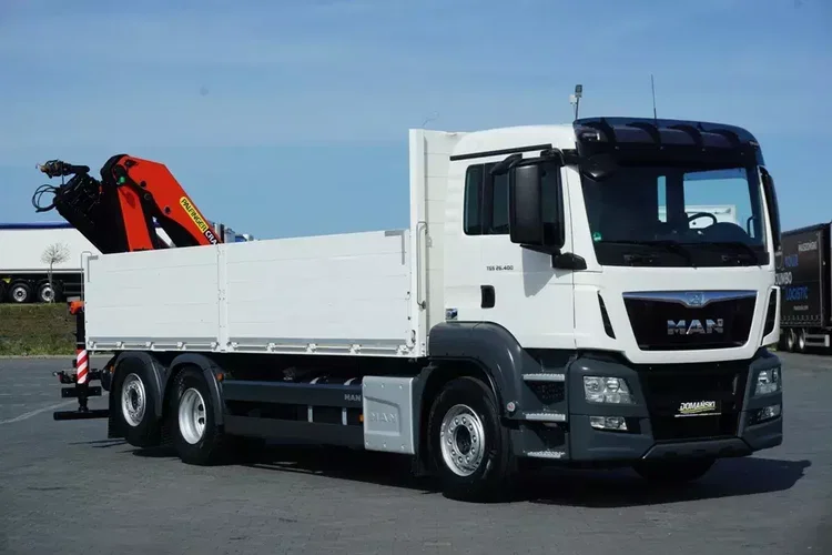 MAN TGS / 26.400 / 6 X 2 / SKRZYNIOWY + HDS / PALFINGER PK 22002 / OŚ SKRĘTNA zdjęcie 10