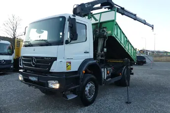 Mercedes AXOR 1828 4x4 / WYWROTKA + HDS HIAB 10.3 m / SKŁADANY W Z /