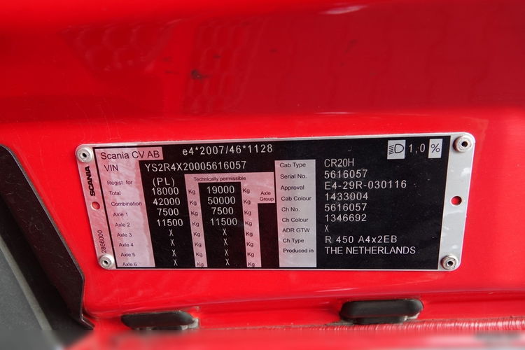 Scania R 450 / LOWDECK / MEGA / OPONY 100% / 2021 / PO ZŁOTYM KONTRAKCIE SERWISOWYM  zdjęcie 38