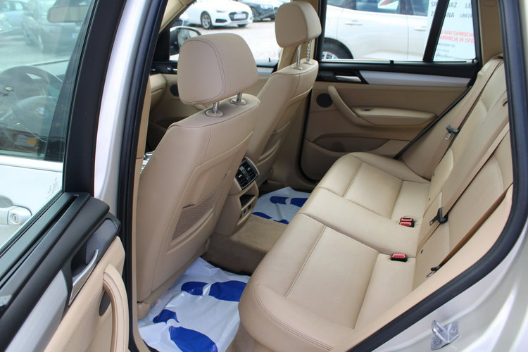 BMW X3 Salon Polska netto 73089 PLN Panorama Kamera Skóra Webasto zdjęcie 32