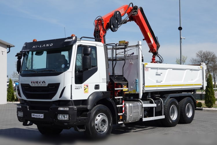 Iveco   TRAKKER 450 / 6x4 / WYWROTKA + HYDROBURTA / + HDS FASSI F165  / WYSÓW 8 M / CHWYTAK / EURO 6 zdjęcie 13