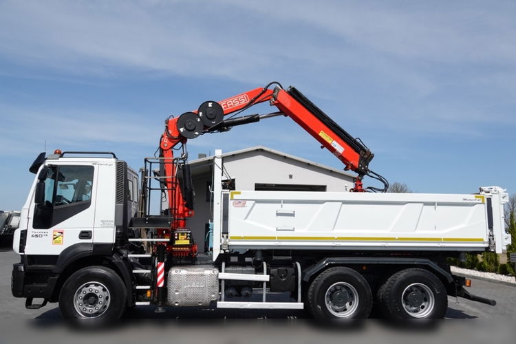 Iveco   TRAKKER 450 / 6x4 / WYWROTKA + HYDROBURTA / + HDS FASSI F165  / WYSÓW 8 M / CHWYTAK / EURO 6 zdjęcie 14