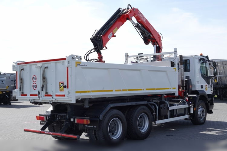 Iveco   TRAKKER 450 / 6x4 / WYWROTKA + HYDROBURTA / + HDS FASSI F165  / WYSÓW 8 M / CHWYTAK / EURO 6 zdjęcie 16