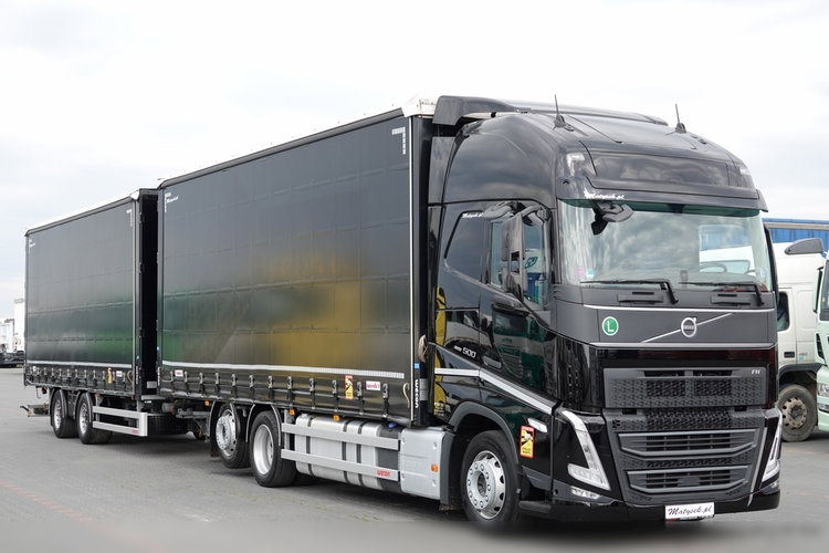 Volvo FH 500 / I-SAVE / XL / ZESTAW TANDEM PRZEJAZDOWY 120 M3 / 2023 / I-PARK COOL / ZAWIESIE DOKI DO WÓZKA / PO ZŁOTYM KONTRAKCIE SERWISOWYM zdjęcie 1