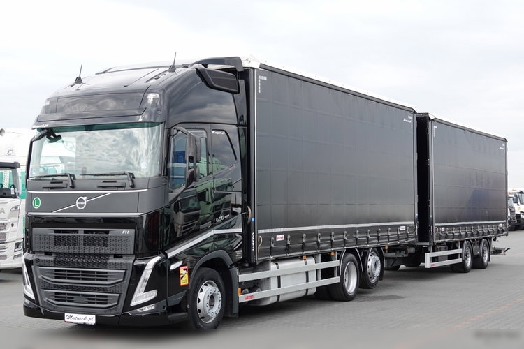 Volvo FH 500 / I-SAVE / XL / ZESTAW TANDEM PRZEJAZDOWY 120 M3 / 2023 / I-PARK COOL / ZAWIESIE DOKI DO WÓZKA / PO ZŁOTYM KONTRAKCIE SERWISOWYM zdjęcie 2