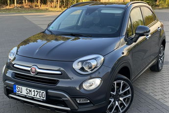Fiat 500x Automat+Podgrz kierownica+skóry+Elekt regulacja foteli+Aktywny temp