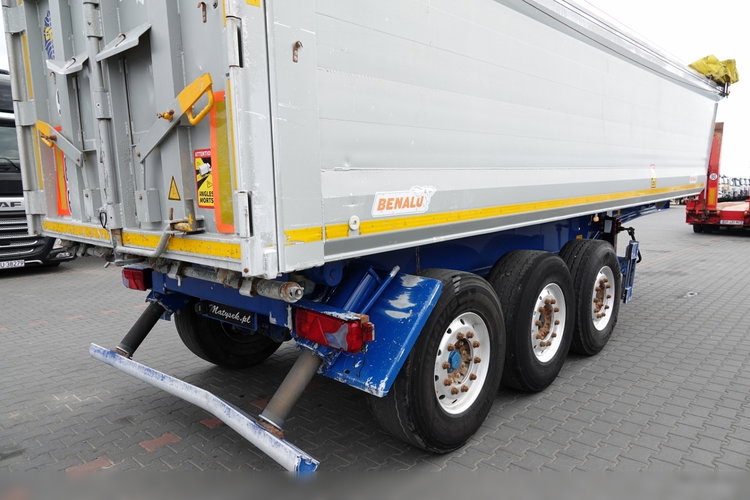 BENALU   WYWROTKA / 26 m3 / ALUMINIOWA / OŚ PODNOSZONA / WAGA: 5 000 KG / ALUFELGI / SPROWADZONA zdjęcie 13