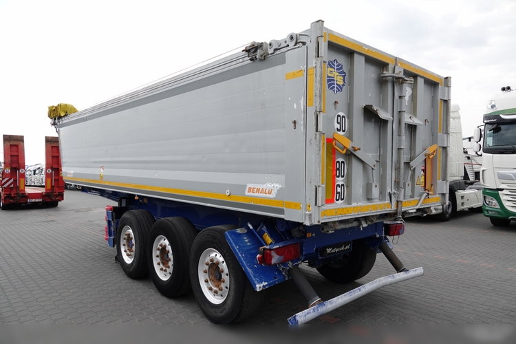 BENALU   WYWROTKA / 26 m3 / ALUMINIOWA / OŚ PODNOSZONA / WAGA: 5 000 KG / ALUFELGI / SPROWADZONA zdjęcie 4