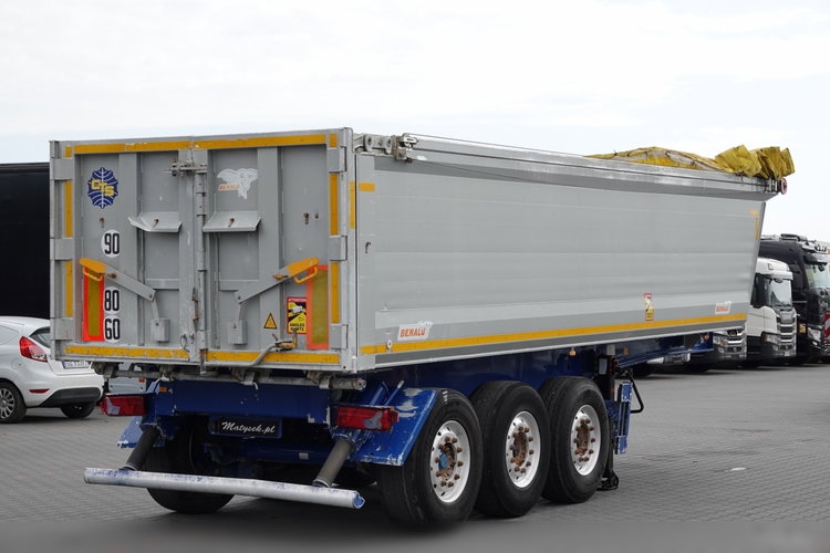 BENALU   WYWROTKA / 26 m3 / ALUMINIOWA / OŚ PODNOSZONA / WAGA: 5 000 KG / ALUFELGI / SPROWADZONA zdjęcie 7