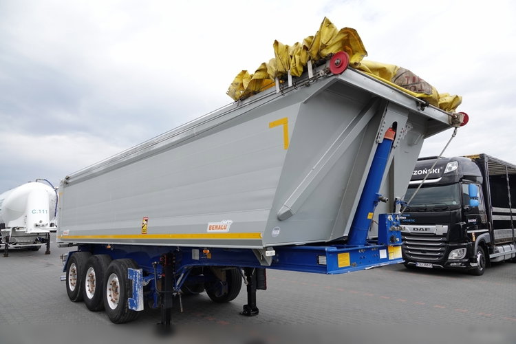 BENALU   WYWROTKA / 26 m3 / ALUMINIOWA / OŚ PODNOSZONA / WAGA: 5 000 KG / ALUFELGI / SPROWADZONA zdjęcie 8