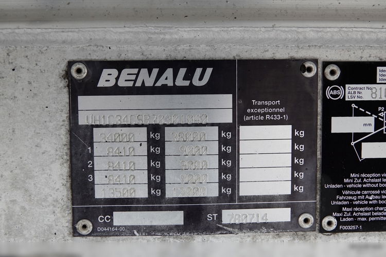 BENALU WYWROTKA / 24 m3 / HYDROKLAPA /  ALUMINIOWA / OŚ PODNOSZONA / SPROWADZONA zdjęcie 19