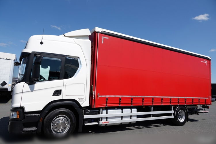 Scania P 280 / 4X2 / SOLÓWKA 18 T DMC / FIRANKA 7.7 M / WECON / WINDA DHOLLANDIA / OPONY 100% / PO KONTRAKCIE SERWISOWYM zdjęcie 18