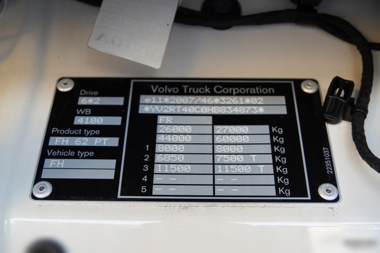 Volvo FH 500 / PUSHER / 3 OSIE / RETARDER / OŚ PODNOSZONA / SKRĘTNA / SPROWADZONY  zdjęcie 40