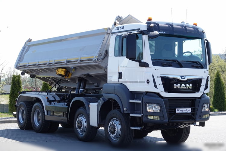 MAN TGS 41.510 / 8x6 / WYWROTKA / 3 STRONNA / BORDMATIC / HYDROBURTA / MEILLER KIPPER  / OPONY 100% / EURO 6 / 2020 ROK zdjęcie 11