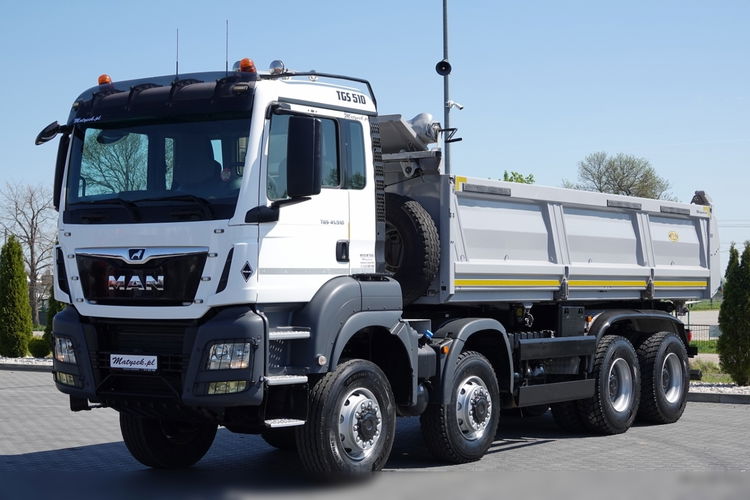 MAN TGS 41.510 / 8x6 / WYWROTKA / 3 STRONNA / BORDMATIC / HYDROBURTA / MEILLER KIPPER  / OPONY 100% / EURO 6 / 2020 ROK zdjęcie 13