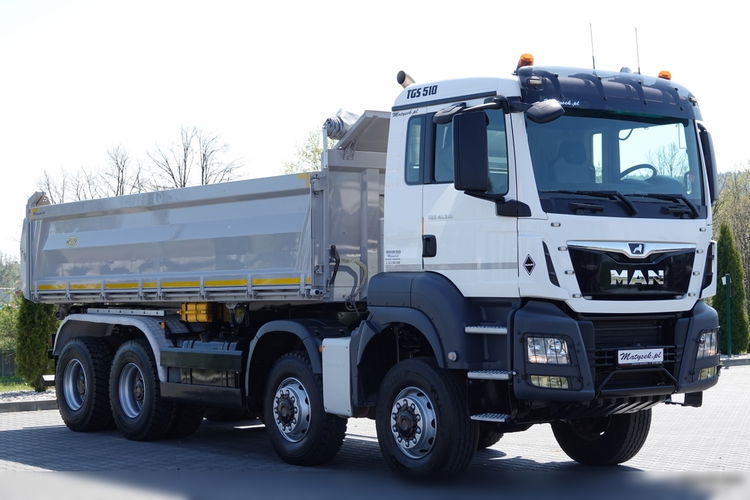 MAN TGS 41.510 / 8x6 / WYWROTKA / 3 STRONNA / BORDMATIC / HYDROBURTA / MEILLER KIPPER  / OPONY 100% / EURO 6 / 2020 ROK zdjęcie 19