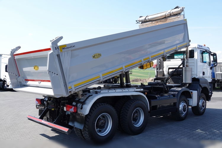 MAN TGS 41.510 / 8x6 / WYWROTKA / 3 STRONNA / BORDMATIC / HYDROBURTA / MEILLER KIPPER  / OPONY 100% / EURO 6 / 2020 ROK zdjęcie 5