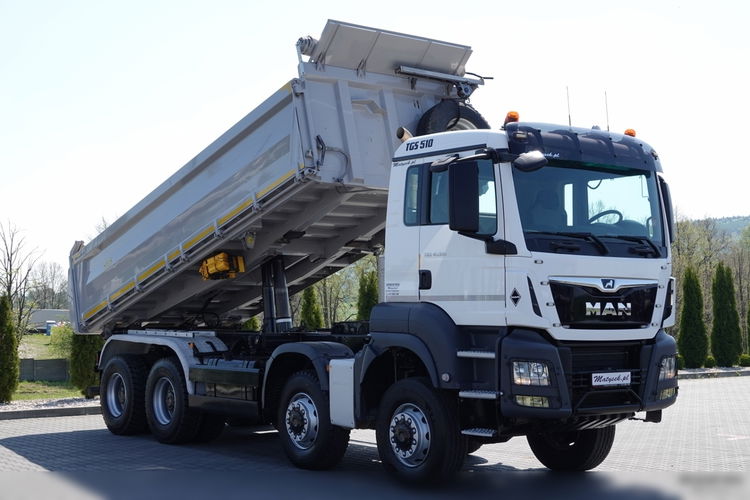 MAN TGS 41.510 / 8x6 / WYWROTKA / 3 STRONNA / BORDMATIC / HYDROBURTA / MEILLER KIPPER  / OPONY 100% / EURO 6 / 2020 ROK zdjęcie 7