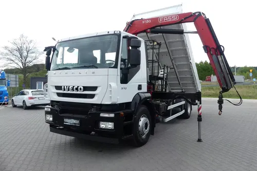 Iveco STRALIS 310 / WYWROTKA + HDS FASSI F130A SKŁADANY W Z /