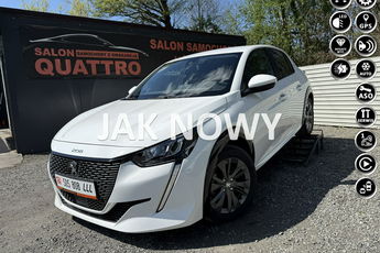 Peugeot 208 Elektryk. Zasięg 250Kl. Full-led. Asystent pasa.