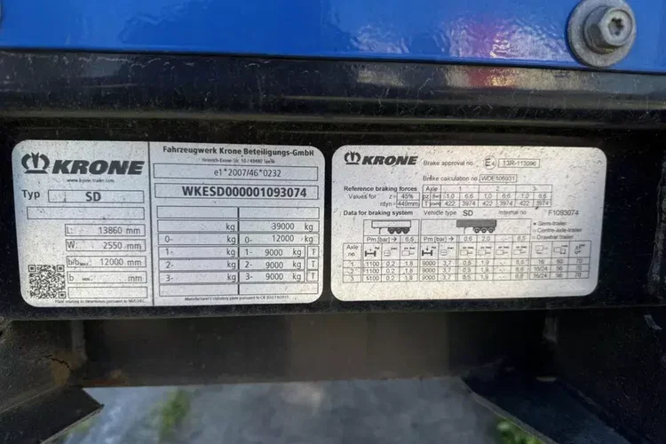 Naczepa KRONE Mega Liner SD zdjęcie 16