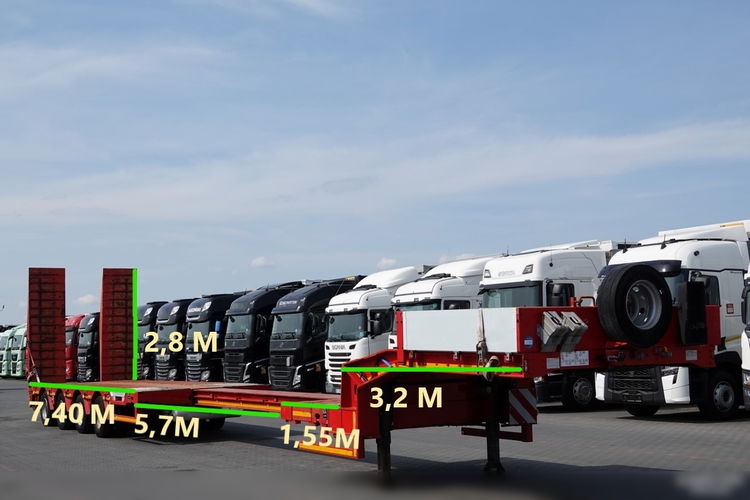 Faymonville / STN-4AU /  NACZEPA LAWETA / NISKOPODWOZIE / ROZCIĄGANA  / DŁUGOŚĆ: 18.6 M  zdjęcie 2
