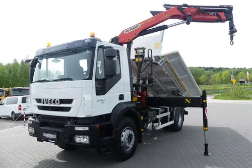 Iveco STRALIS 360 / WYWROTKA + HDS PALFINGER PK13001 SKŁADANY W Z /