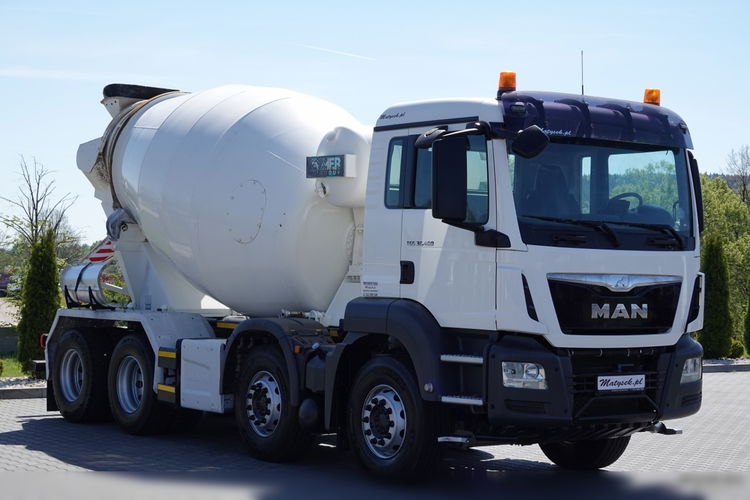 MAN TGS 32.400 / 8X4 / GRUSZKA / BETONOMIESZARKA / 9 M3 / IMER / UAL / EURO 6  zdjęcie 9