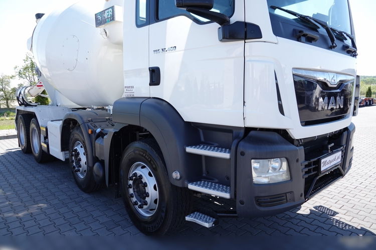 MAN TGS 32.400 / 8X4 / GRUSZKA / BETONOMIESZARKA / 9 M3 / IMER / UAL / EURO 6  zdjęcie 10