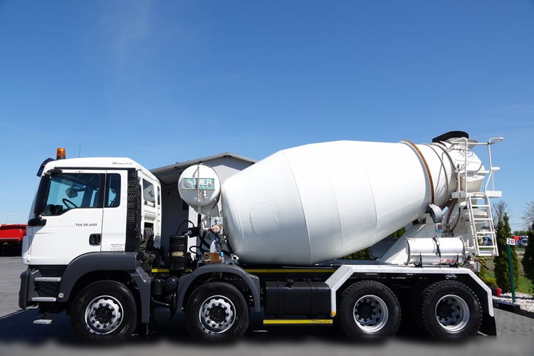 MAN TGS 32.400 / 8X4 / GRUSZKA / BETONOMIESZARKA / 9 M3 / IMER / UAL / EURO 6  zdjęcie 12