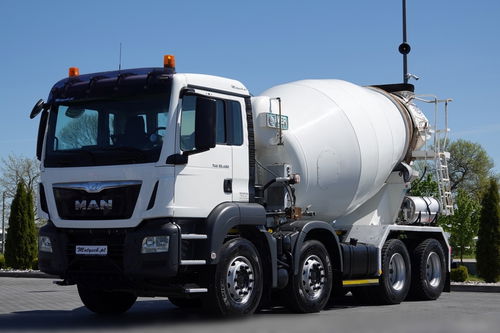 MAN TGS 32.400 / 8X4 / GRUSZKA / BETONOMIESZARKA / 9 M3 / IMER / UAL / EURO 6 