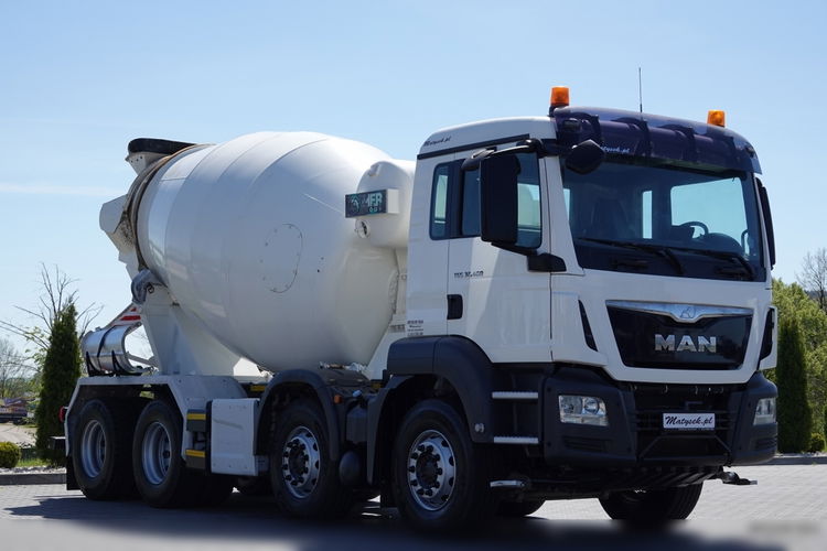 MAN TGS 32.400 / 8X4 / GRUSZKA / BETONOMIESZARKA / 9 M3 / IMER / UAL / EURO 6  zdjęcie 8