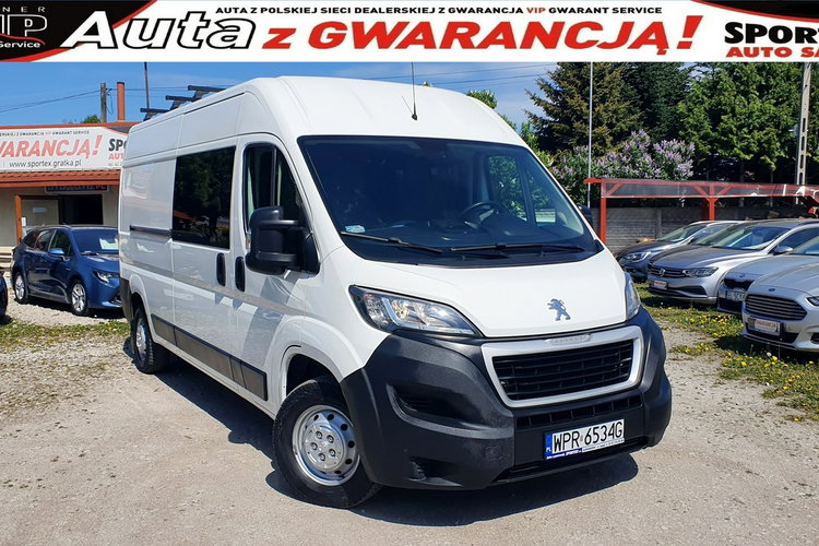 Peugeot Boxer Brygadówka 6 -osób.2.0HDI 130KM, L3H2 Salon PL I WŁ F.Vat23 %, zadbany zdjęcie 1