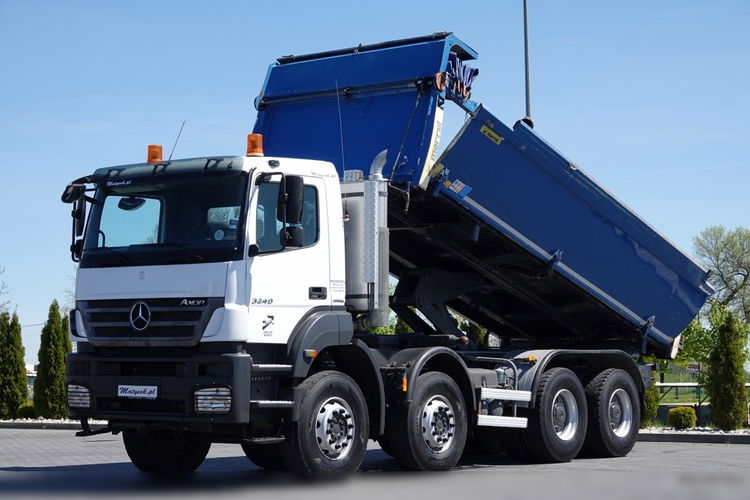 Mercedes AXOR / 3240 / 8x4 / WYWROTKA 2 STRONNA  / HYDROBURTA /BORDMATIC / EPS + SPRZĘGŁO  / SPROWADZONY zdjęcie 2