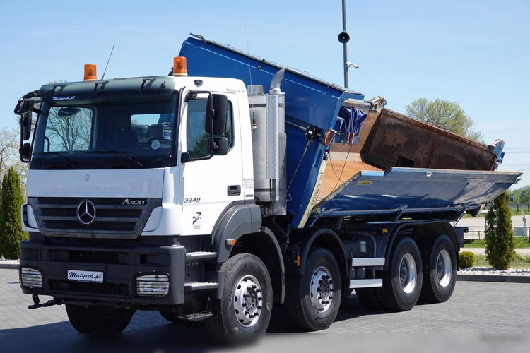 Mercedes AXOR / 3240 / 8x4 / WYWROTKA 2 STRONNA  / HYDROBURTA /BORDMATIC / EPS + SPRZĘGŁO  / SPROWADZONY zdjęcie 6