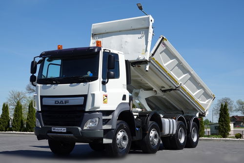 DAF CF 460 / 8x4 / WYWROTKA / HYDROBURTA  / BORDMATIC / SPROWADZONY
