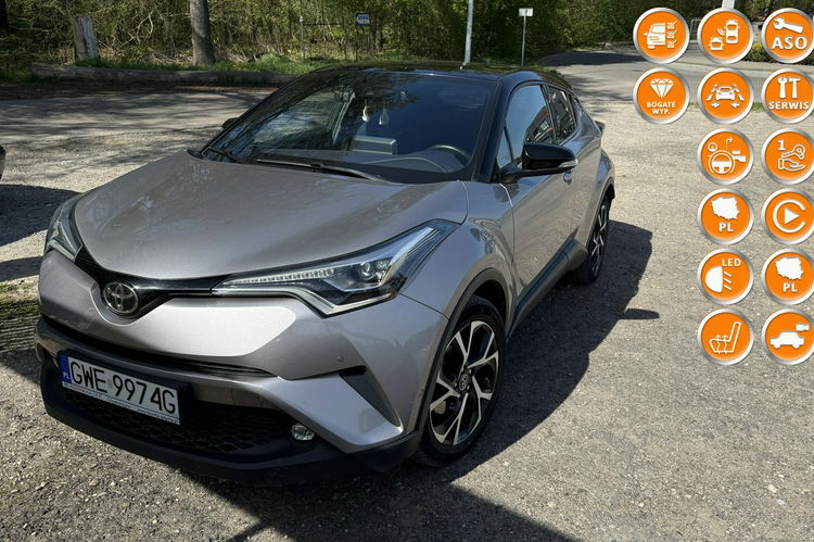Toyota C-HR 1.2 turbo Automat 4X4 full ledy skóry navi kamera salon PL serwis gwar zdjęcie 1