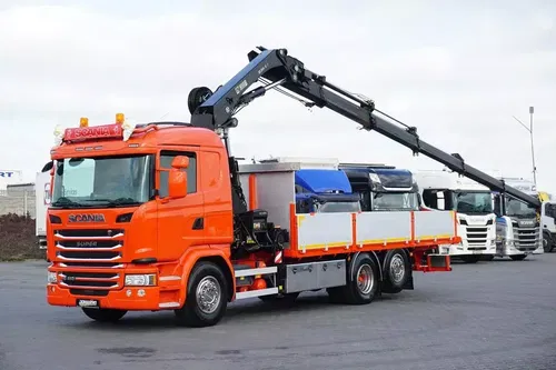 Scania G 410 / 6 X 2 / SKRZYNIOWY + HDS / HIAB 244 EP-5 / WYSIĘG 15 M / OŚ KRĘTNA