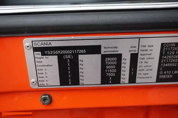 Scania G 410 / 6 X 2 / SKRZYNIOWY + HDS / HIAB 244 EP-5 / WYSIĘG 15 M / OŚ KRĘTNA zdjęcie 11