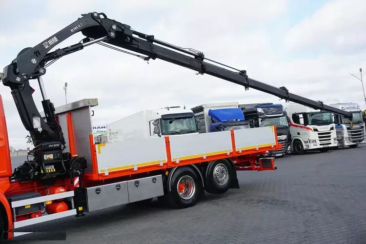Scania G 410 / 6 X 2 / SKRZYNIOWY + HDS / HIAB 244 EP-5 / WYSIĘG 15 M / OŚ KRĘTNA zdjęcie 22