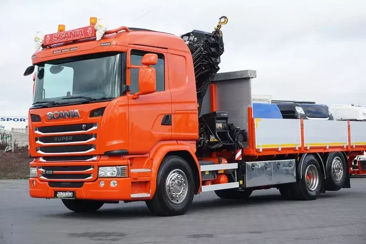 Scania G 410 / 6 X 2 / SKRZYNIOWY + HDS / HIAB 244 EP-5 / WYSIĘG 15 M / OŚ KRĘTNA zdjęcie 25