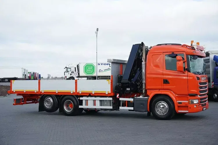 Scania G 410 / 6 X 2 / SKRZYNIOWY + HDS / HIAB 244 EP-5 / WYSIĘG 15 M / OŚ KRĘTNA zdjęcie 6