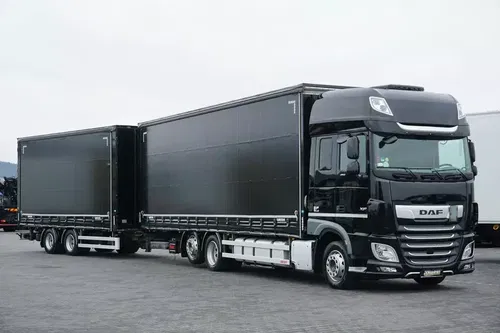 DAF XF / 480 / ACC / EURO 6 / ZESTAW PRZEJAZDOWY 120 M3 / 9.1 M + 6, 5 M